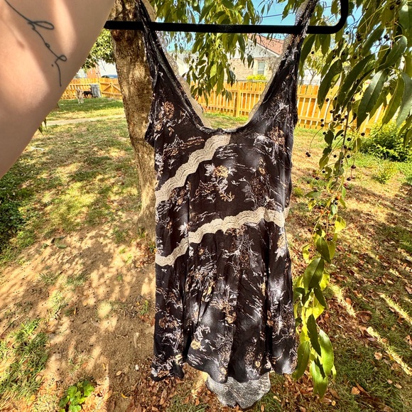 FREE PEOPLE INTIMATELY Slip My Mind Printed Trapeze Dress - Picture 6 of 14